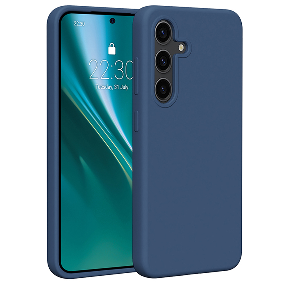 401317_oryg Etteri Silicone case for Samsung Galaxy S25 dark blue - Image 1