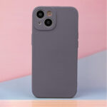 Silicon dėklas iPhone 16 6,1 dark – spalva: pilka - Image 8