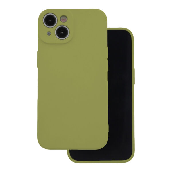 Silicon case for iPhone 15 6,1 olive