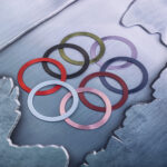 Metal Ring (2 in set) navy blue - Image 7