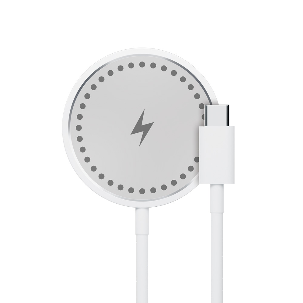 411870_oryg Maxlife MXWC-05 magnetic wireless charger 15W white - Image 1