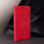 Smart Suede dėklas Xiaomi Redmi Note 14 Pro 5G (Global) / Redmi Note 14 Pro Plus 5G (Global) – spalva: raudona - Image 10