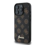 Guess case for iPhone 16 Pro 6,3 GUHMP16LPGPYSK black hardcase Peony Script MagSafe - Image 3