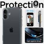 Spigen Ultra Hybrid dėklas iPhone 16 Plus 6,7 crystal – spalva: skaidri - Image 12