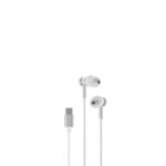 Devia wired earphones Smart M1 Digital Metal USB-C silver - Image 3