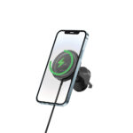 Forever car holder for air vent MACH-300 magnetic with wireless charging black Qi2 15W - Image 3