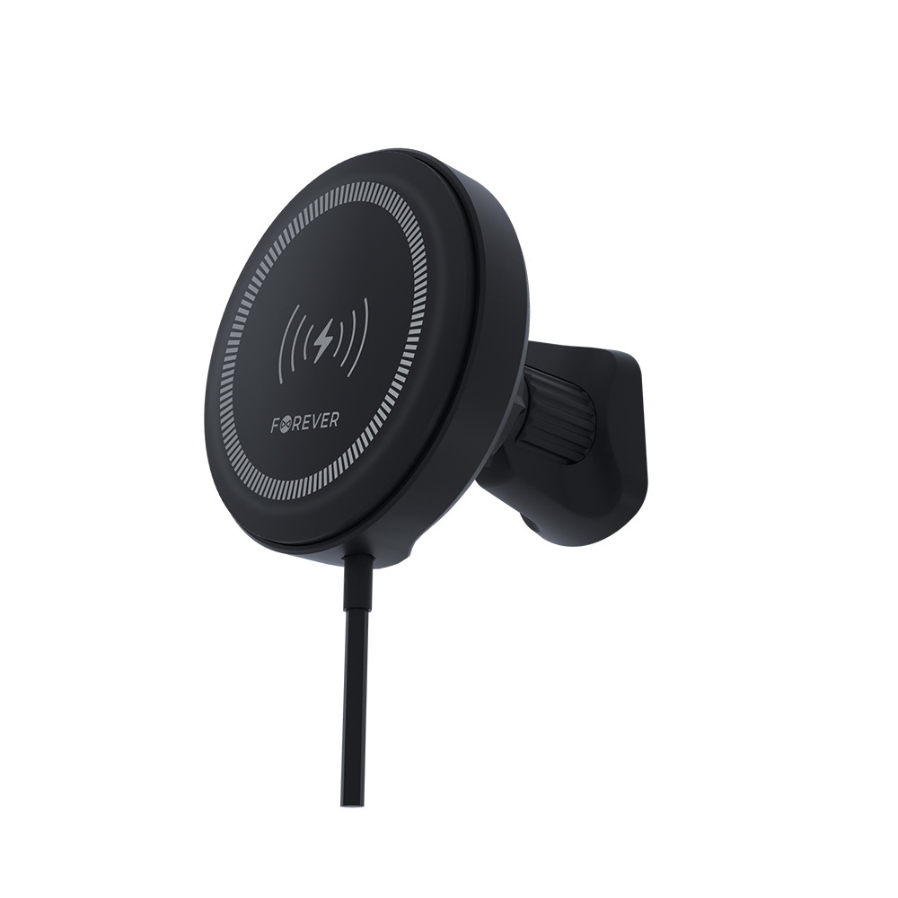418679_oryg Forever car holder for air vent MACH-300 magnetic with wireless charging black Qi2 15W - Image 1