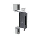 Devia card reader 2in1 EL240 USB/USB-C 3.0 – spalva: juoda - Image 3