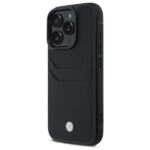 BMW dėklas iPhone 16 Pro Max Hardcase Sign Leather Cardslot – spalva: juoda - Image 3