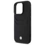 BMW dėklas iPhone 16 Pro Max Hardcase Sign Leather Cardslot – spalva: juoda - Image 7