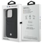 BMW dėklas iPhone 16 Pro Max Hardcase Sign Leather Cardslot – spalva: juoda - Image 9