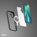 Etteri Matt Mag dėklas iPhone 16 6,1 – spalva: juoda - Image 10