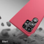 Etteri Silicone case for Samsung Galaxy S24 Ultra raspberry - Image 10