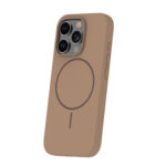 Silicone Thin Mag dėklas iPhone 13 6,1 – spalva: ruda - Image 3