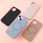 Silicone Thin Mag dėklas iPhone 13 6,1 – spalva: ruda - Image 7