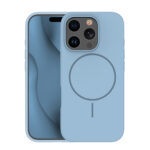 Silicone Thin Mag case for iPhone 16 Pro 6,3 light blue