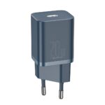 Baseus wall charger Super Si PD 20W 1x USB-C blue + USB-C - Lightning cable - Image 4