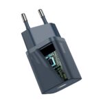 Baseus wall charger Super Si PD 20W 1x USB-C blue + USB-C - Lightning cable - Image 5