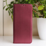 Smart Magnetic case for Xiaomi Redmi Note 9s / 9 Pro / 9 Pro Max burgundy - Image 11