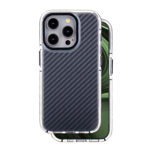 Acrylic Carbon case for iPhone 15 Pro 6,1 black
