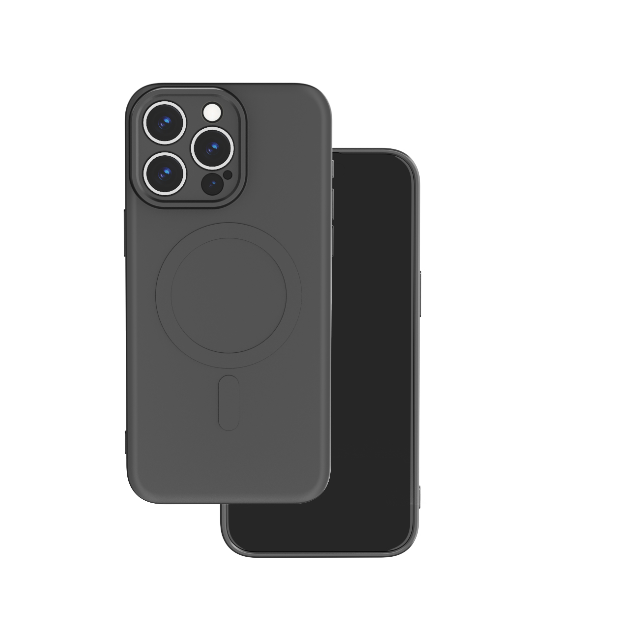 421534_oryg Simple Color Mag case for iPhone 15 Pro 6,1 black - Image 1