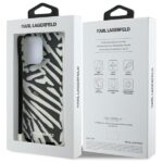 Karl Lagerfeld case for iPhone 16 Pro 6,3 KLHCP16LHZBPKCCK black Hard IML Zebra Pattern   Cord - Image 8