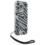 Karl Lagerfeld case for iPhone 16 Pro Max 6,9 KLHCP16XHZBPKCCK black Hard IML Zebra Pattern   Cord - Image 4