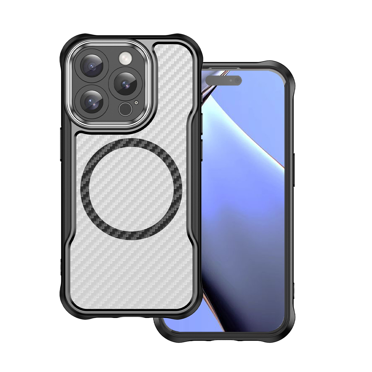 440534_oryg Defender Carbon Mag dėklas iPhone 16 Pro Max 6,9 – spalva: juoda - Image 1