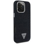 Guess HC MagSafe FW Denim Triangle Logo Case for iPhone 16 Pro Black - Image 5