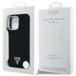 Guess HC MagSafe FW Denim Triangle Logo Case for iPhone 16 Pro Black - Image 9