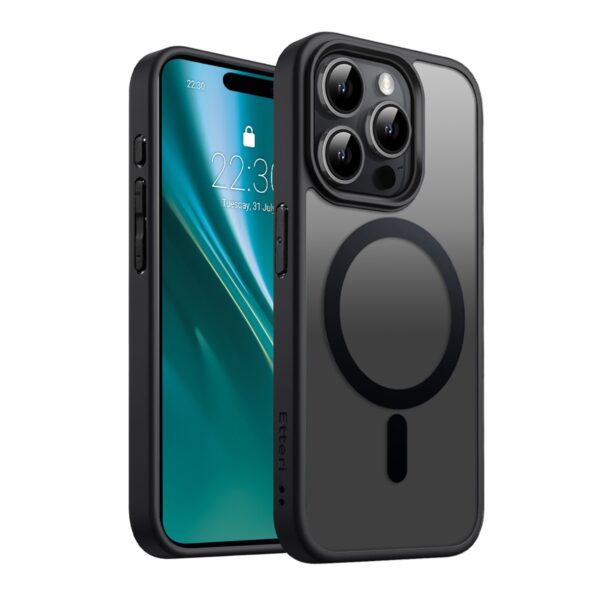 Etteri Matt Mag case for iPhone 15 Pro 6,1" black
