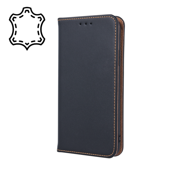 Genuine Leather Smart Pro for iPhone 16 6,1 black