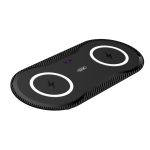 XO wireless inductive charger WX026 2in1 20W black - Image 4