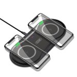 XO wireless inductive charger WX026 2in1 20W black - Image 5