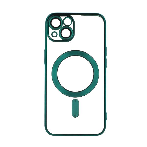 Color Chrome Mag case for iPhone 15 6,1 green