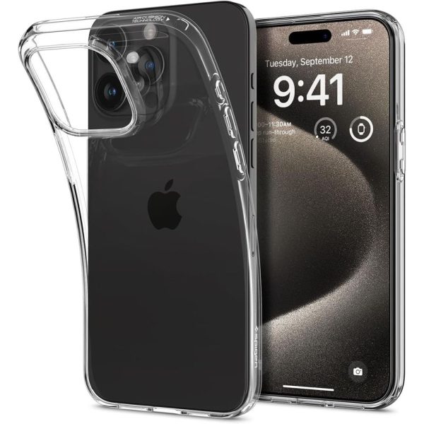 Spigen Liquid Crystal case for iPhone 15 Pro Max 6,7 crystal clear