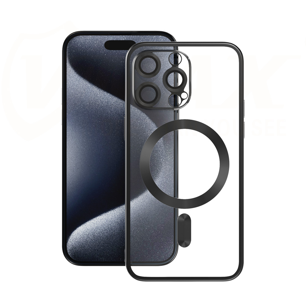 363459_oryg-1 Vmax Electroplating Mag TPU case for iPhone 15 Pro Max 6,7 black - Image 1