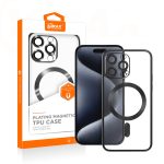 Vmax Electroplating Mag TPU case for iPhone 12 6,1 black - Image 3