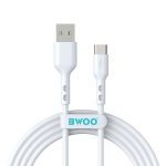BWOO laidas USB - USB-C 1m 3A White BO-X172C