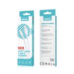 BWOO laidas USB - USB-C 1m 3A White BO-X172C - Image 7