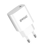 BWOO CDA159 PD wall charger 1x USB-C port + USB-C 20W white - Image 5