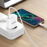 BWOO CDA159 PD wall charger 1x USB-C port + USB-C 20W white - Image 6