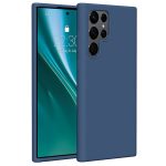 Etteri silikoninis dėklas Samsung Galaxy S22 Ultra – spalva: tamsiai mėlyna