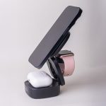 Maxlife MXWC-06 magnetic wireless charger 15W black 3in1 - Image 9