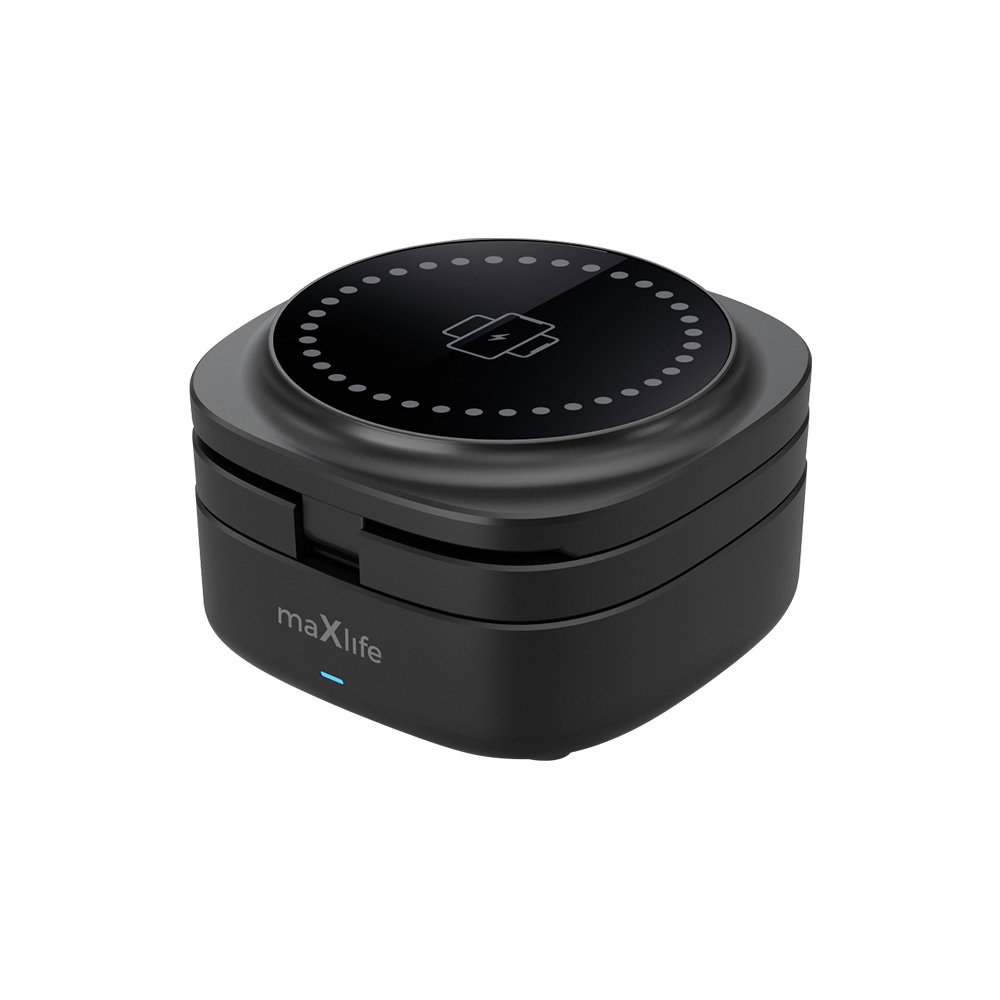 411929_oryg Maxlife MXWC-06 magnetic wireless charger 15W black 3in1 - Image 1