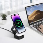 Maxlife MXWC-06 magnetic wireless charger 15W black 3in1 - Image 4