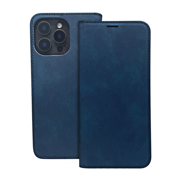 Smart Suede case for iPhone 16 6,1 navy blue
