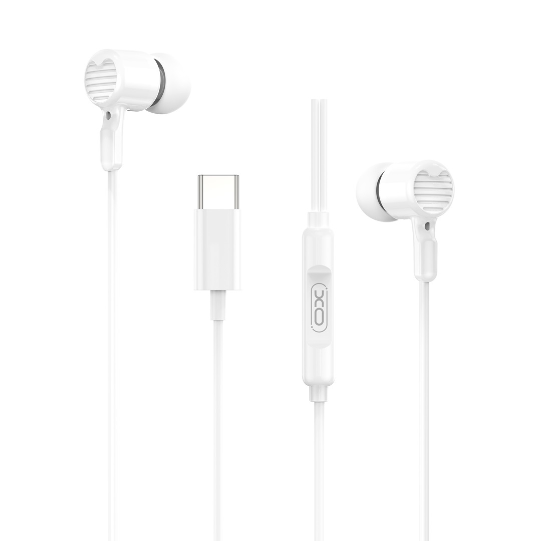 418394_oryg XO wired earphones EP81 USB-C white - Image 1