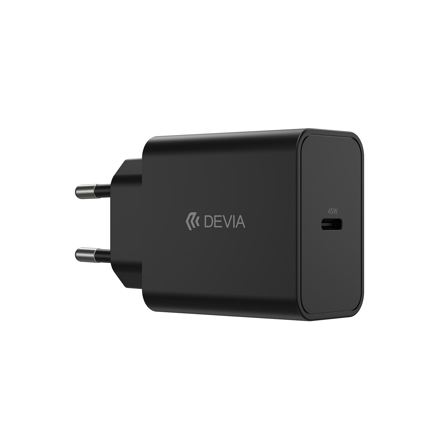 454669_oryg Devia wall charger Rocket PD 45W 1x USB-C white + cable USB-C - USB-C - Image 1