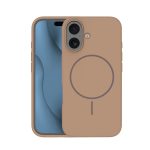 Silicone Thin Mag dėklas iPhone 16 6,1 – spalva: ruda